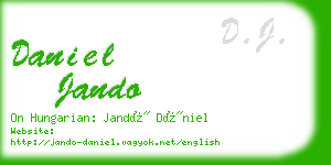 daniel jando business card